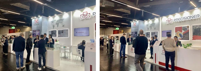 Technologieaustausch am Precisioner-Stand 4-370 auf der EUROGUSS 2026